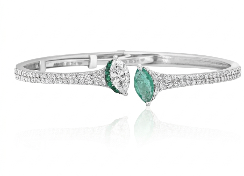 Twin Flame Bracelet ( Emerald )